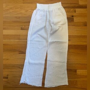 Sincerely Jules White Linen Pants